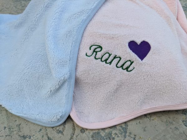 Fuzz or Cotton Swaddle for Crib, for Boys, Girls & Unisex, Newborn, Infant with Personalization option - Image 5